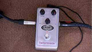 Video thumbnail for Rothwell Switchblade Distortion Pedal Demo by Simon Smith