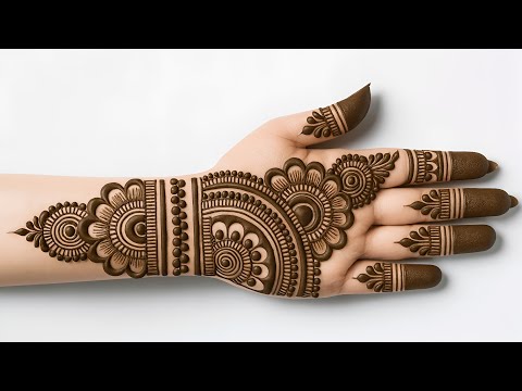 Very easy stylish mehndi design | mehndi design front hand | mehndi design | simple mehandi | mehndi