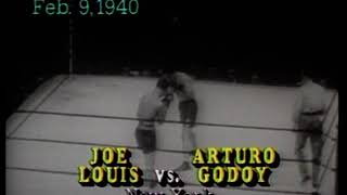 Joe Louis vs Arturo Godoy 9.2.1940 (Highlights)