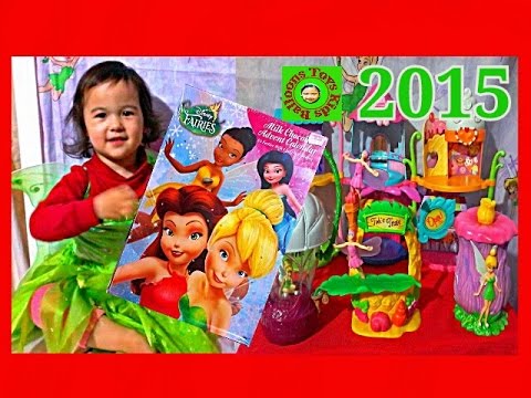 DISNEY FAIRIES Tinkerbell 2015 Christmas Advent Calendar 24 Surprise Chocolate Super Fun Opening Video