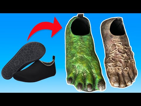 Easy MONSTER Feet for Your Costume!