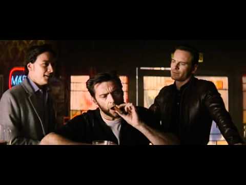 X-Men First Class Bar Scene with Wolverine