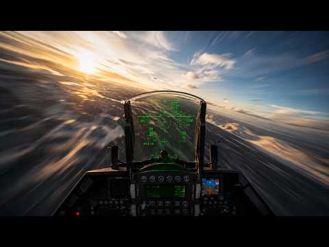 POV Inside a F-16 Viper Fighter Jet