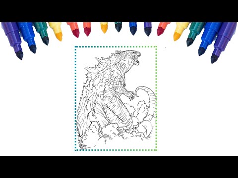 🟤🟢Rise of Godzilla🟡⚫️Online coloring