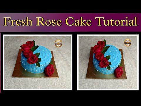 |ANNIVERSARY CAKE| |BIRTHDAY CAKE| |PROFESSIONAL CAKE DESIGN| FRESH FLOWER CAKE DECORATION TUTORIAL