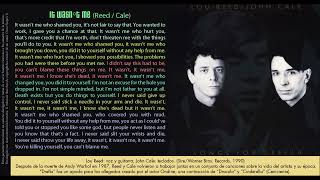 It Wasn't Me (Reed / Cale) - Lou Reed y John Cale