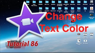 Change Text Color in iMovie 10.1.2 | Tutorial 86