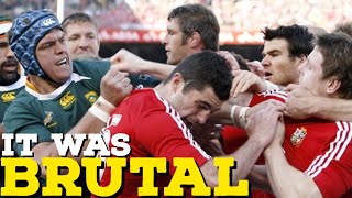 Most Insane Rugby Tour - Lions Vs South Africa 2009 [ Big Hits, Fights and Tries ]