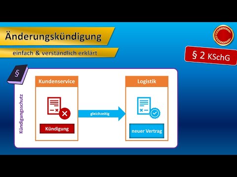 § 2 KSchG // Änderungskündigung - 👨🏼‍🎓 EINFACH ERKLÄRT 👩🏼‍🎓