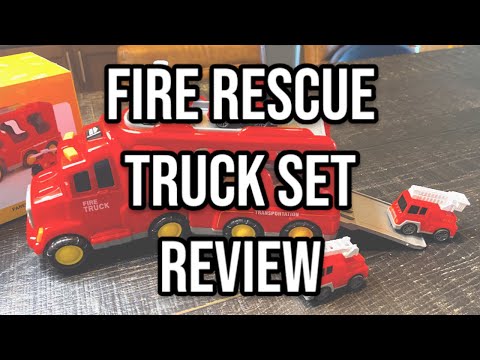 Fire & Transport Truck Toy Set Review | FUNMISSION