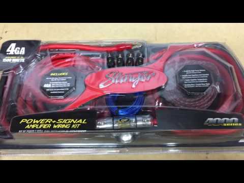 Stinger 4 Gauge Amplifier Wiring Kit Unboxing SK4641