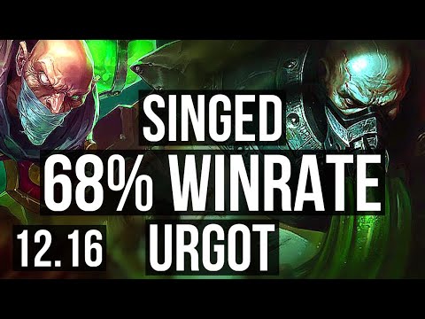 SINGED vs URGOT (TOP) | 5/1/19, Rank 6 Singed, 68% winrate | EUW Grandmaster | 12.16