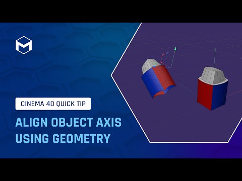 #C4DQuickTip 104: Align Object Axis Using Geometry in Cinema 4D