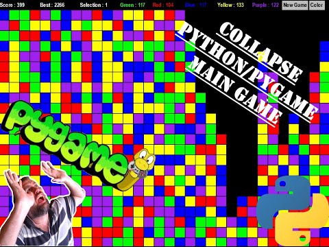 Collapse Collapse Part 1 Python Pygame Module Programming Beginners