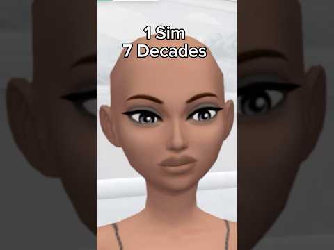 1 Sim 7 Decades | Sims Mobile #createasims #thesims #sims #simsmobile