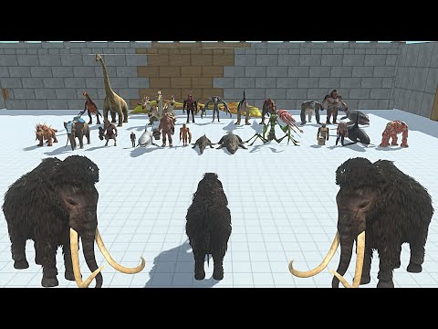 NEW UPDATE Wolly Mammoth VS Every Strong Units - Animal Revolt Battle Simulator