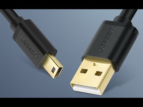 Позолоченный mini USB кабель Ugreen