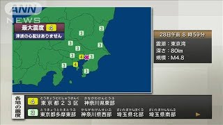 [資訊] 東京都23区などで震度4(2024年1月28日)