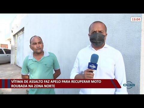 ViÌtima de assalto faz apelo para recuperar moto roubada na zona norte 08 10 2021