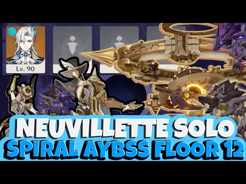 C0 Neuvillette Solo 4.1 Spiral Abyss Floor 12