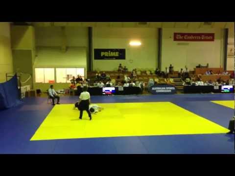 2013 ACT International Judo Open - JUDO - Marian Vidal Fernandez (White) Vs. ????? (Blue)