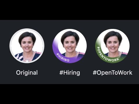 How to add the Hiring Frame or Open To Work Frame on LinkedIn