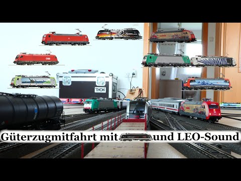 Güterzugmitfahrt mit Weltrekordtaurus (LEO-Sound) - Herbstbodenbahn 2025 - Christians Modellbahn
