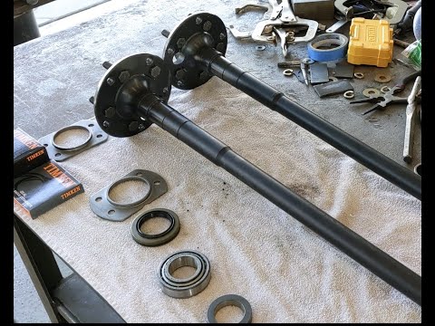How to replace a rear axle shaft bearing and seal on a Jeep TJ or LJ Dana 44