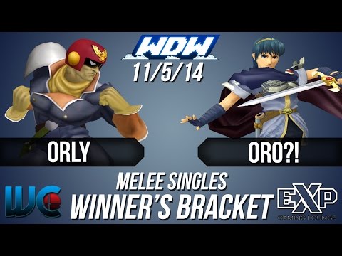 WDW 11/5/14- Orly (Falcon) vs Oro?! (Marth) Melee Winner's Bracket
