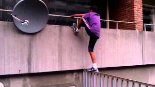 Dangerous parkour jump 5 by Silas and Rasmus.