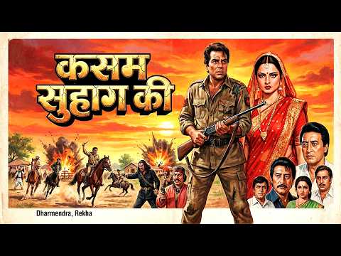 धरम पाजी 🔥 Kasam Suhaag Ki 1989 Action Movie | Dharmendra, Rekha, Danny Denzongpa