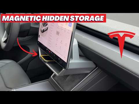 Magentic Underscreen Storage for Tesla Model 3 Highland & Y Juniper (Cyberpunk Style)