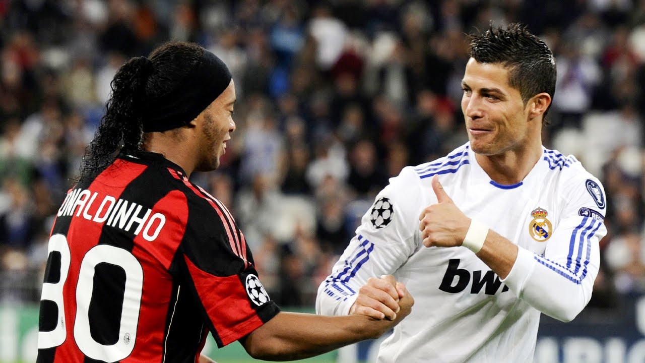 Cristiano Ronaldo and Ronaldinho meet first time