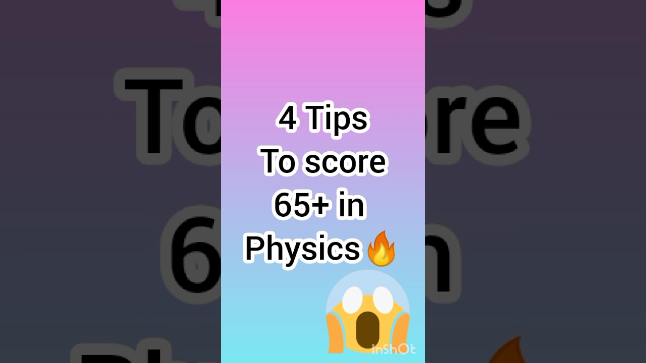 Score 65+ in Physics🔥😱#jee #neet #class12physics #shorts