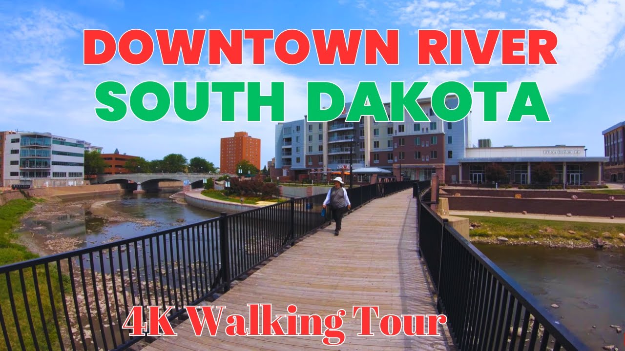 Immersive street-level walking tour through Sioux Falls Downtown, United States, showcasing authentic urban landscapes, local architecture, and the vibrant atmosphere of the city's neighborhoods
