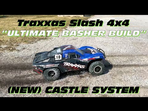 FIRST TEST of ** BRAND NEW ** Castle Power System in Traxxas Slash 4x4 “ULTIMATE BASHER BUILD”