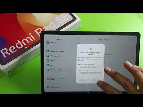 Redmi Pad Se Enable Accessibility Menu shortcut Settings