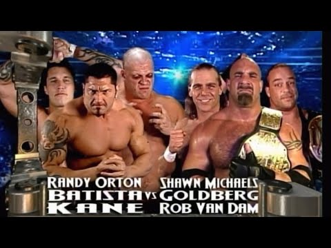 Goldberg & RVD & HBK V Batista & Orton & Kane RAW