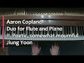 Piano Part- Copland, Duo for Flute and Piano, II. Poetic, somewhat mournful