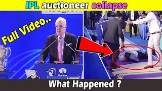 IPL auctioneer Hugh Edmeades Collaps during IPL 2022 Auction What Happened to Him full Video