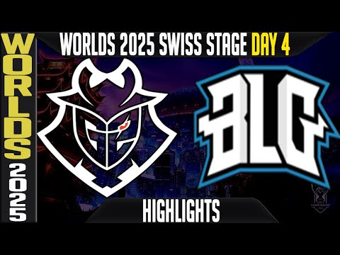 G2 vs BLG Highlights | Worlds 2025 Day 4 Swiss Stage | G2 Esports vs Bilibili Gaming