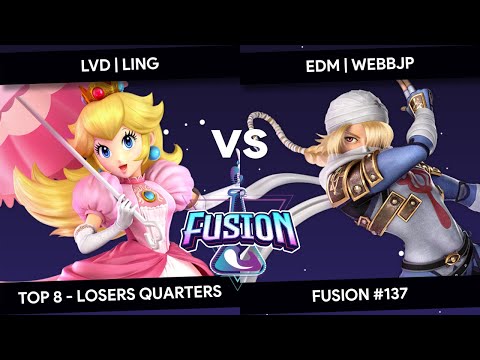 Fusion #137 - Ling (Peach) Vs. WebbJP (Sheik) - Top 8 - Losers Quarters