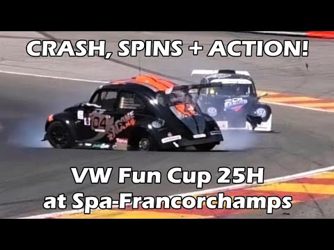 CRASH, SPINS + ACTION! VW Fun Cup at 25 Hours of Spa-Francorchamps 2018