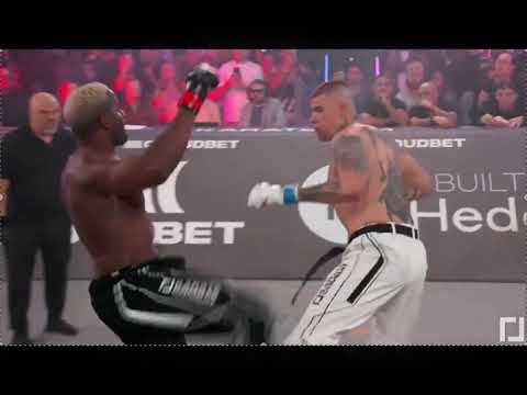 Robelis Despaigne with a 4 SECOND KNOCKOUT 😳The Taekwondo Legend is Back 🥋 #karatecombat