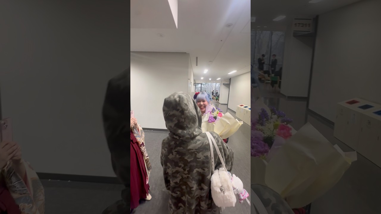 好きぴから花束貰った💐#卒業式