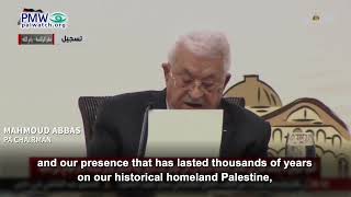 Mahmoud Abbas libeling Israel