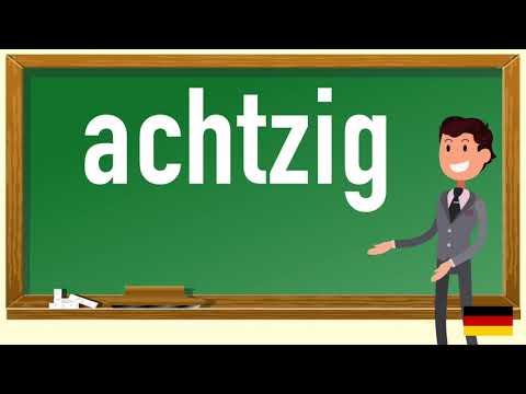 How to pronounce achtzig  in German