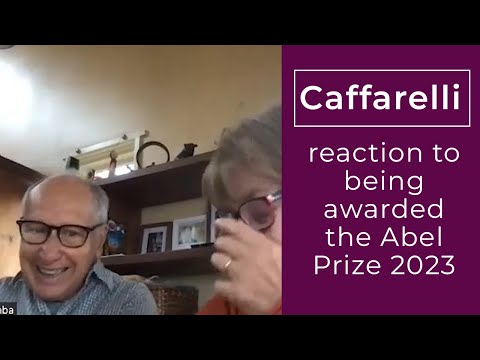 Luis A. Caffarelli's reaction to being awarded the Abel Prize 2023