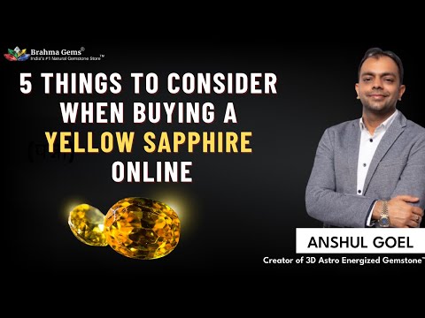 5 Things to Consider When a Buying a Yellow Sapphire Online