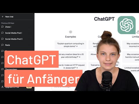 ChatGPT Tutorial (deutsch): Anleitung für Anfänger mit Beispielen